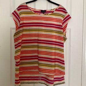 XL Multi colored Striped Limited Blouse